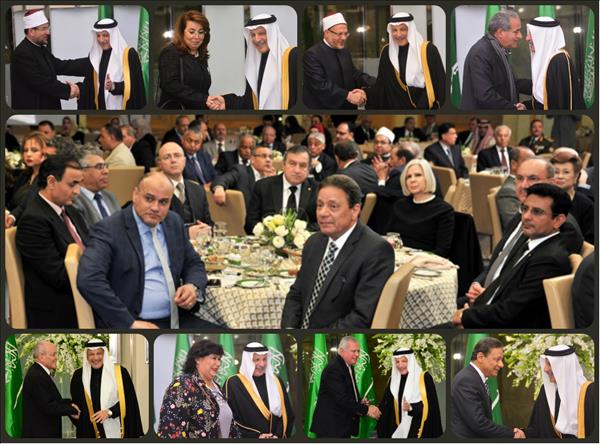 صور| وزراء وسفراء وإعلاميون يحتفلون بـ«البيعة الثالثة» لخادم الحرمين