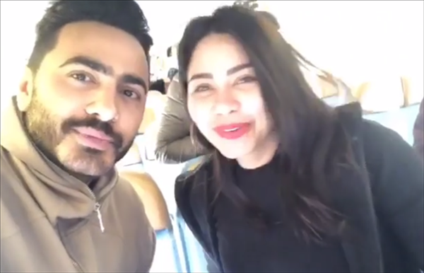 بالفيديو| تعرف على مفاجأة شيرين عبد الوهاب وتامر حسني للجمهور