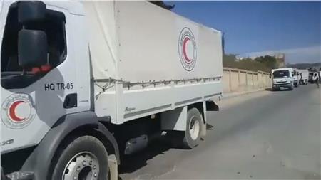 روسيا: 15 شاحنة تحمل مواد غذائية ومستلزمات طبية تصل للغوطة غدا