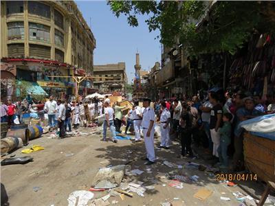 بالصور| مديرية أمن القاهرة تنفذ حملة أمنية مكبرة بميدان العتبة