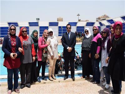 انطلاق المهرجان الأول للسباحة بجامعة المنوفية