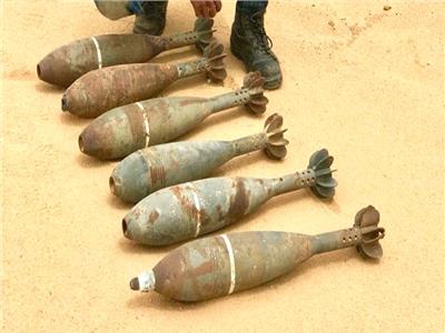 العثور على 6 «دانات» من مخلفات الحروب في أبو سلطان بالإسماعيلية