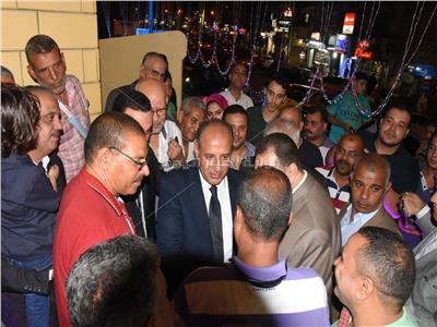 محافظ الإسكندرية يفتتح أعمال التطوير بميدان إسكندر إبراهيم