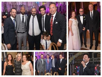 صور| الخطيب وشيكابالا بصحبة الفنانين في زفاف نجل عمرو الجنايني