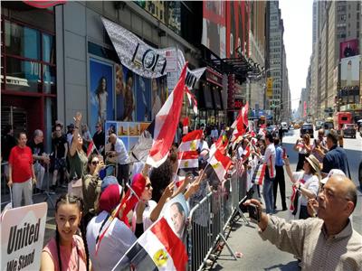 فيديو وصور| المصريون في نيويورك يحتفلون بذكرى ثورة 30 يونيو