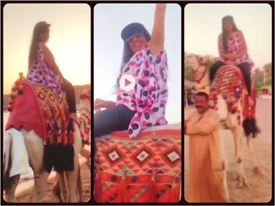 فيديو| فيفي عبده.. ترقص «كيكي» على الجمل