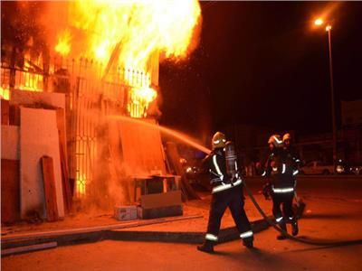 الصحة: إصابة مواطن في حريق مصنع أدوات تجميل بـ ٦ أكتوبر