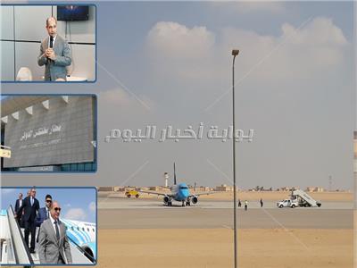فيديو وصور| مطار سفنكس الدولي.. «أبواب السماء» تفتح لخدمة المناطق السياحية بالأهرامات