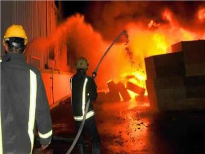 حريق مروع يلتهم شركة للخدمات البترولية بإدكو