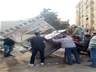 صور| محافظة الجيزة: رفع 18 ألف حالة اشغالات من الشوارع
