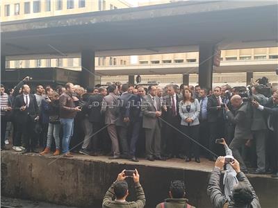 حريق محطة مصر| وزيرة التضامن من مقر الحادث: تعويضات للضحايا