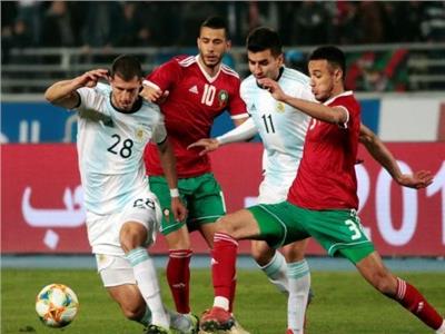 "أنخيل كوريا" يقود الأرجنتين لفوز صعب على المغرب