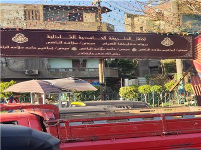 بالفيديو| شلل مروري في شارع السبتية بسبب سرادق مولد الشيخ سلامة 