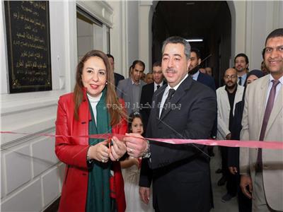 صور| افتتاح أعمال تطوير مكتب شهر عقاري جنوب القاهرة 