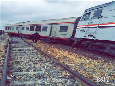 خروج «قطار الإسماعيلية - بورسعيد» عن مساره 