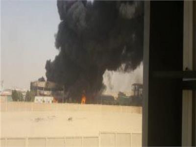 النيابة تعاين حريق مصنع بمدينة بدر لمعرفة أسباب الحادث