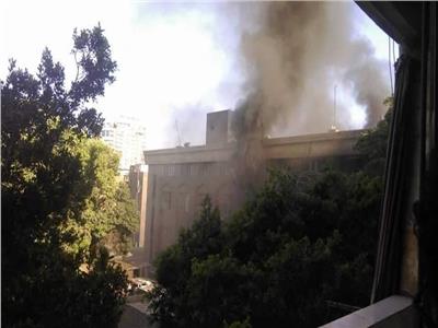 التحقيق في حريق مبنى محكمة «تاج الدول»