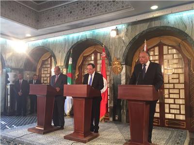 وزراء خارجية مصر وتونس والجزائر يؤكدون رفضهم التام للتدخل الخارجي في الشأن الليبي