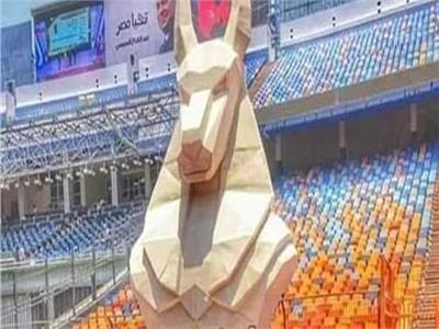 «أنوبيس» إله التحنيط عند الفراعنة يظهر في حفل افتتاح بطولة الأمم الأفريقية