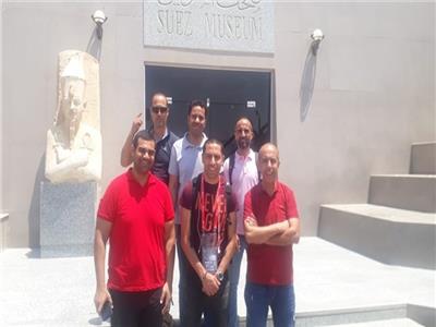 جولة للوفد التونسي المشارك في أمم إفريقيا لزيارة معالم السويس الأثرية