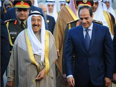 أمير الكويت يهنئ الرئيس السيسي بنجاح تنظيم الأمم الأفريقية