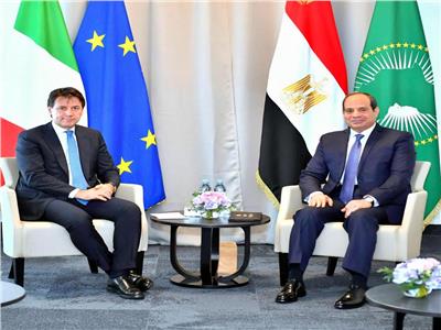 السيسي يؤكد لرئيس وزراء إيطاليا أهمية التوصل لتسوية سياسية في ليبيا تضمن وحدتها وسلامتها الإقليمية