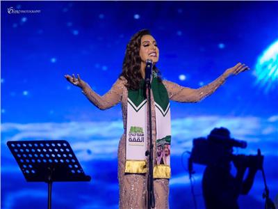 صور| أنغام تشارك الجمهور السعودي الاحتفال بالعيد الوطني السعودي الـ89
