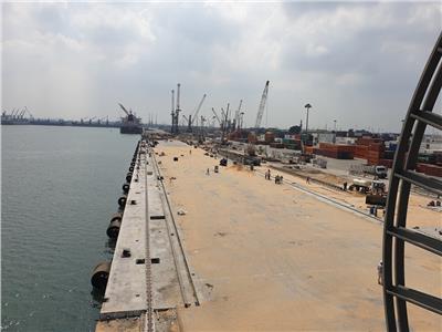 انتهاء المرحلة الأولى من مشروع تدعيم أرصفة الحاويات بميناء دمياط