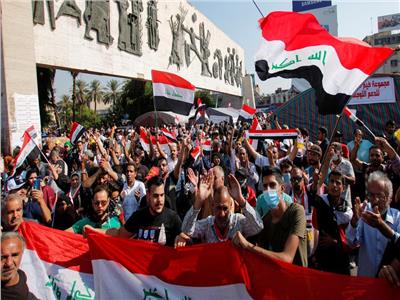صور| إعلان عصيان مدني في بغداد لإقالة الحكومة