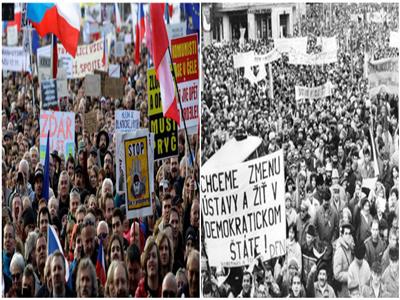 «الثورة المخملية».. 30 عامًا على الإطاحة بأذيال الشيوعية في «التشيك وسلوفاكيا»
