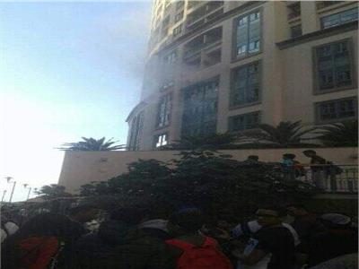 صور| السيطرة على حريق محدود بمبنى سان ستيفانو بالإسكندرية