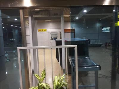 صور| بوابة تفتيش جديدة بصالة 2 في المطار القديم لمنع التكدس 