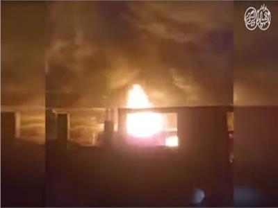 أول فيديو من موقع حريق مصنع بلاستيك «أبو الغيط» بالقناطر