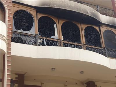 بالصور| حريق هائل في فيلا والد الفنان إيهاب توفيق