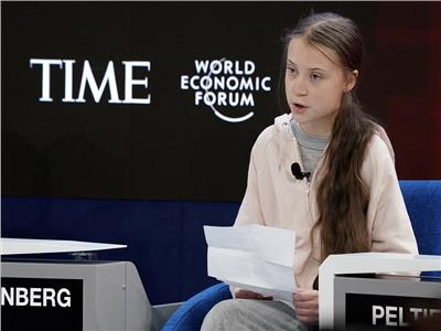 فيديو وصور.. خلال مشاركتها في دافوس| الناشطة جريتا تونبري تدعو للاستماع للشباب