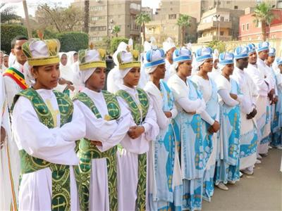 الجالية الأثيوبية في مصر تحتفل بعيد الغطاس