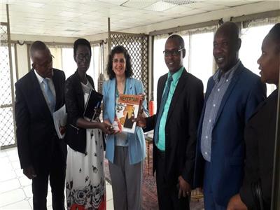 سفيرة مصر في بوجمبورا تلتقي وفد المفوضية الوطنية البوروندية لحقوق الإنسان 