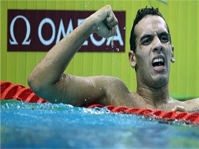 بطل السباحة أحمد أكرم يشكر الرئيس بعد العودة من أمريكا
