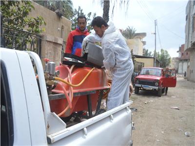 تطهير قرى مركز المحلة ورفع القمامة من جميع الشوارع