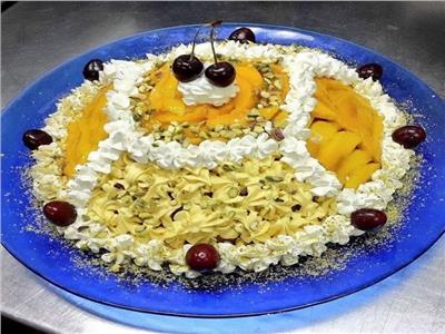 حلويات رمضان| طريقة عمل «كنافة بالمانجا».. على شكل تورتة