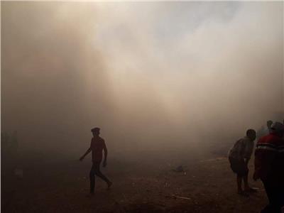 اندلاع حريق هائل بورش للأثاث بكفر سعد في دمياط.. وإصابة 10
