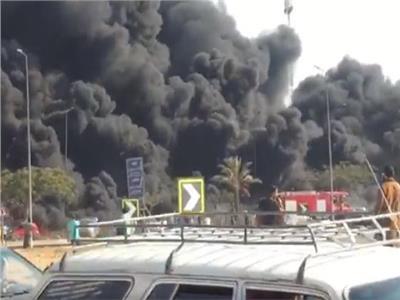 بالفيديو| لقطات حية من حريق خط مازوت «مصر - الإسماعلية» الصحراواي