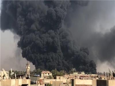مساعدا وزير الداخلية ينتقلان إلى موقع حريق خط البترول بطريق الإسماعيلية
