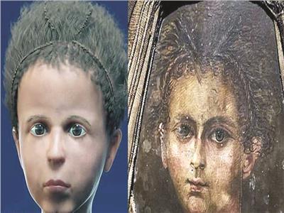 إعادة بناء وجه مومياء طفل مصري بدقة