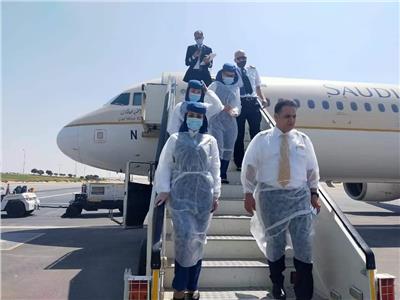 صور| وصول أولى رحلات الخطوط الجوية السعودية لمطاري أسيوط وسوهاج الدوليين 