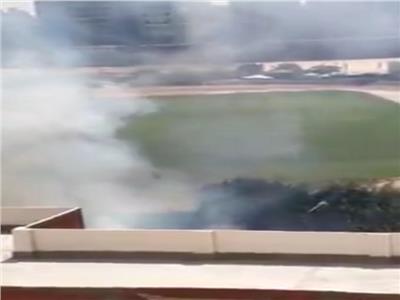 اندلاع حريق في استاد طنطا والحماية المدنية تحاول السيطرة عليه