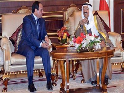في 4 سنوات.. 7 لقاءات رسمية بين الرئيس السيسي والأمير صباح الأحمد الجابر