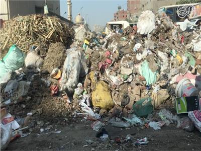 فيديو | تلال القمامة تغطي شوارع شبرا الخيمة