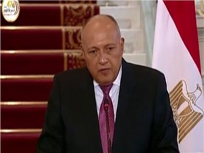 فيديو| «شكري»: ندعم حكومة العراق للحفاظ على سيادة بلدها