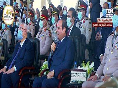 فيديو| الرئيس السيسي: قوة جيشنا عظيمة.. ولا يستطيع أحد الاعتداء على مصر